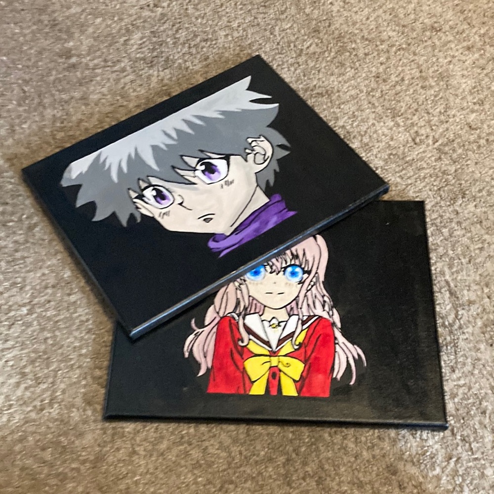 Anime paintings. 1 for 5$ 2 for 10$